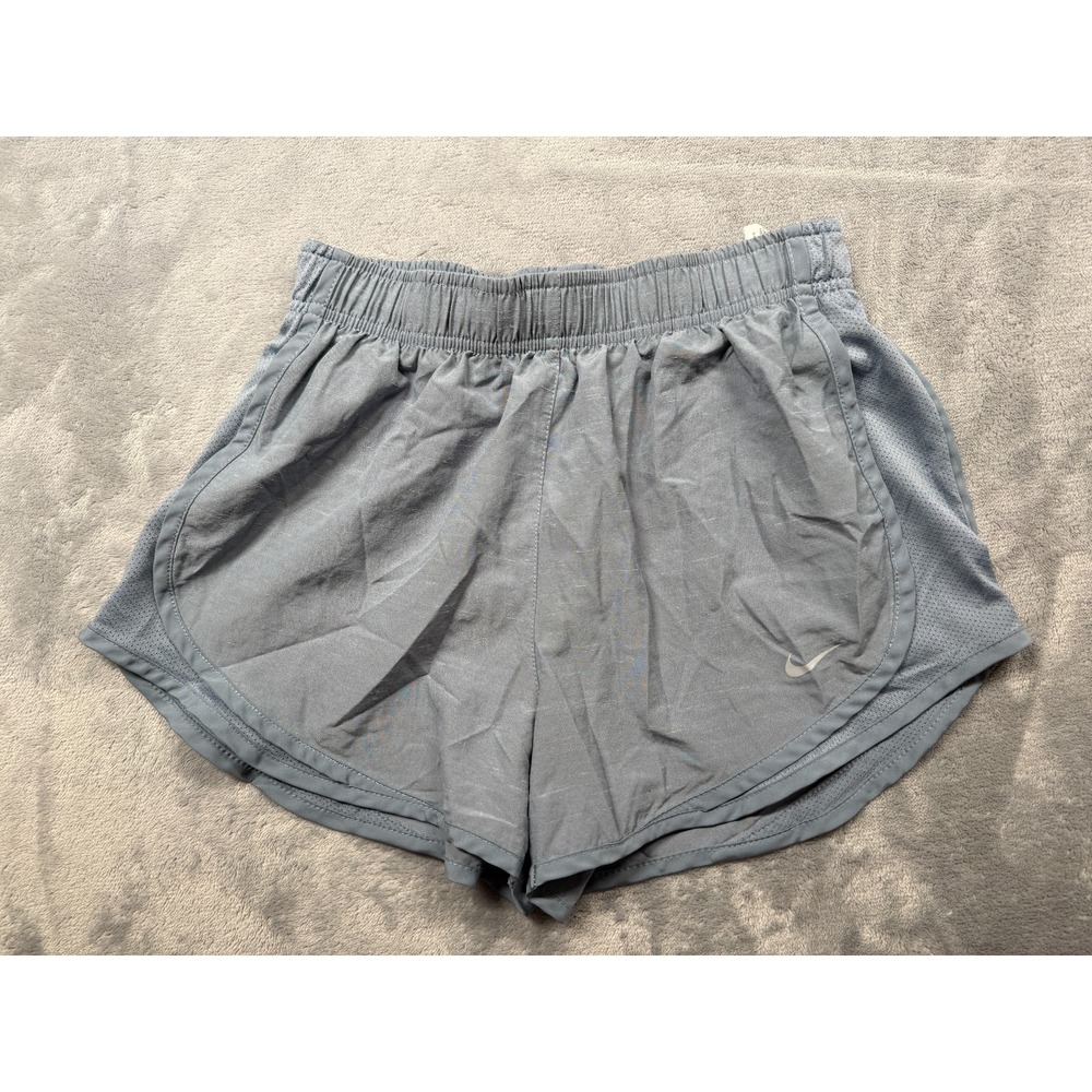 Nike Dri-FIT Tempo Running Shorts Womens Small Gray Brief Lined 84487-493